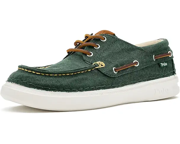 supply lab Polo Ralph Lauren RLite Mariner Canvas Boat Shoes Men's Forest