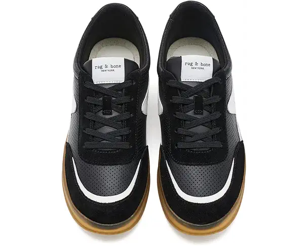 Supply Lab Rag & Bone Retro Court Sneakers 2.0 Women's Black Suede