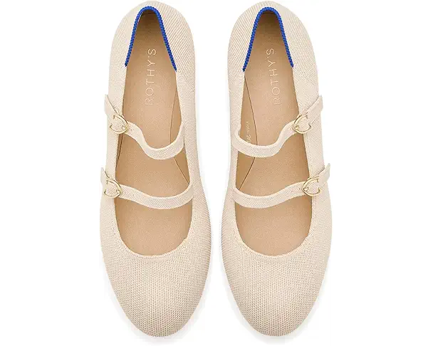 Supply Lab Rothy's The Double Buckle Mary Jane Heel Women's Conch