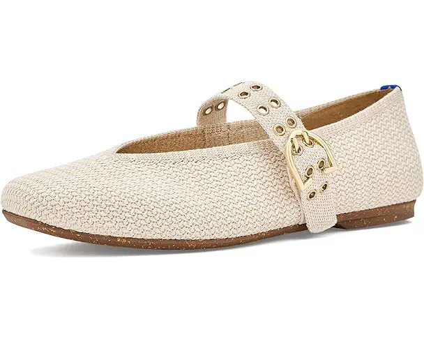 supply lab Rothy's The Max Buckle Mary Jane Women's Cream Woven