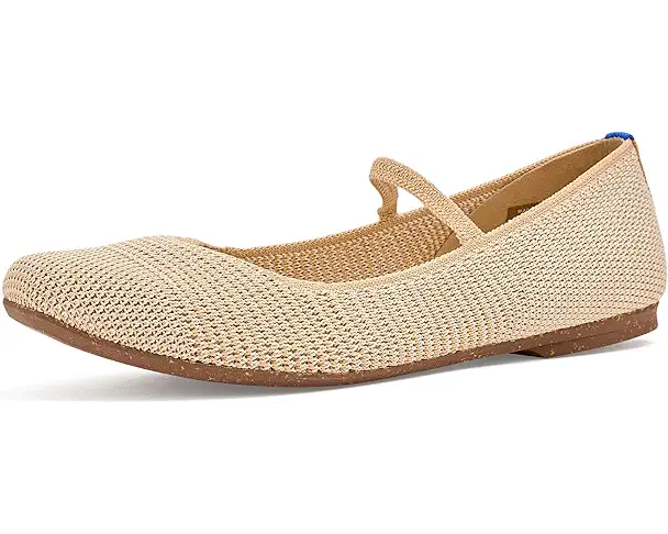 supply lab Rothy's The Max Square Mary Jane Women's Cream Raffia-knit