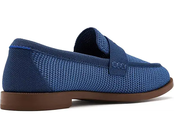 Supply Lab Rothy's The Penny Loafers Women's Blue Raffia-Knit