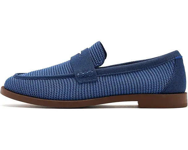 Supply Lab Rothy's The Penny Loafers Women's Blue Raffia-Knit
