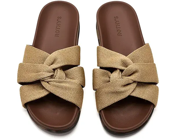 Supply Lab Rothy's The Twist Slides Women's Golden Sun