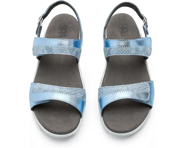 Supply Lab SAS Nudu Adjustable Comfort Sandal Women's Spring Blue