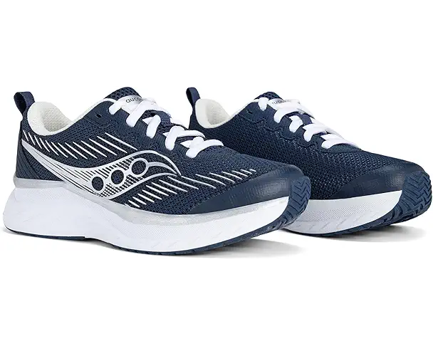 supply lab Saucony Kids Cadence (Little Kid/Big Kid) Navy/Silver