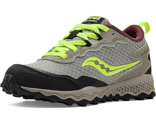 supply lab Saucony Kids Peregrine Shield KDZ Sneakers (Little Kid/Big Kid) Sand/Black