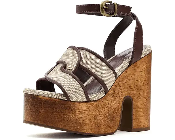 supply lab Schutz Rita Cutout Women's Natural Sand/Root Brown