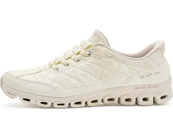Supply Lab SKECHERS Glide-Step - At Ease Cozy Fit Hands Free Slip-Ins Women's Off-White