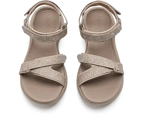 Supply Lab Skechers GO GOLF 600 Spikeless Golf Sandal Women's Taupe