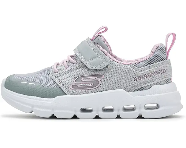 Supply Lab SKECHERS KIDS Glide-Step Flow (Little Kid/Big Kid) Women's Light Grey