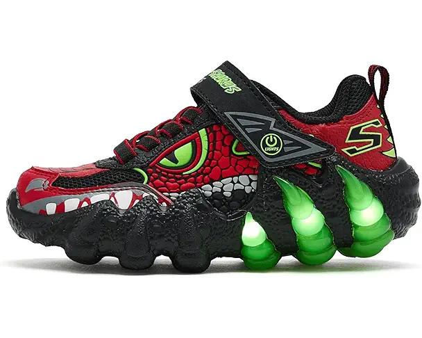 Supply Lab SKECHERS KIDS Skech-O-Saurus Lights 2.0 400121L (Little Kid/Big Kid) Red/Black
