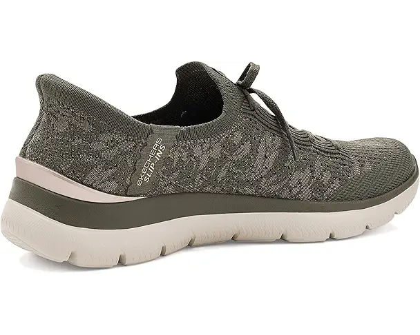 Supply Lab SKECHERS Martha Stewart Summits -Floral Dreams Hands Free Slip-ins Women's Olive