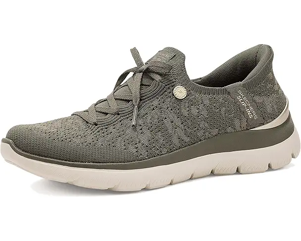 supply lab SKECHERS Martha Stewart Summits -Floral Dreams Hands Free Slip-ins Women's Olive