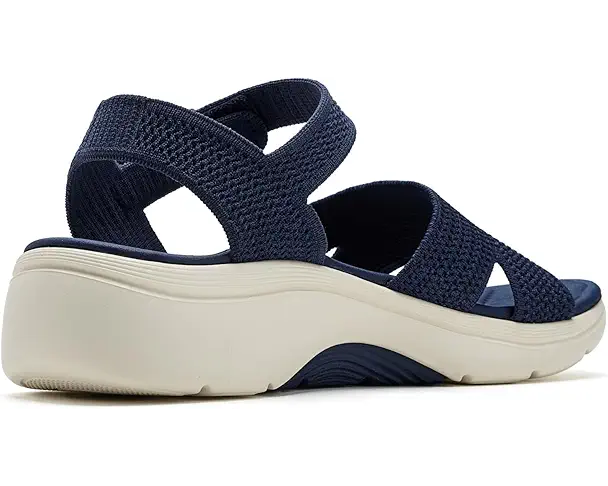 Supply Lab SKECHERS Performance On-The-Go GO Walk Arch Fit 2.0 Sandals W/ Shiny Yarn Women's Navy