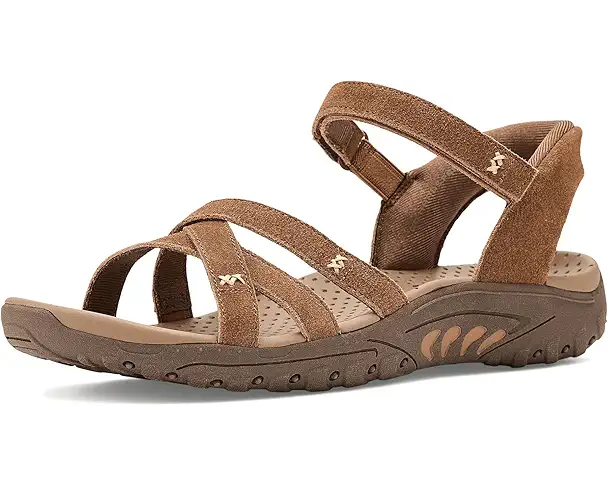 supply lab SKECHERS Reggae - Natural Poise Hands Free Slip-Ins Women's Tan