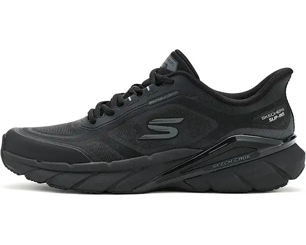 Supply Lab SKECHERS Skech Cage Hands Free Slip-In Men's Black/Black
