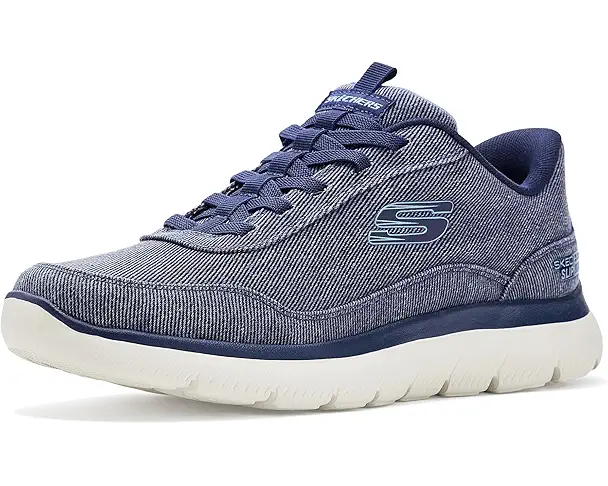 supply lab SKECHERS Summits Canvas Hands Free Slip-In Men's Navy