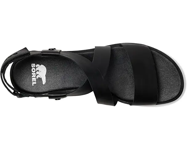 Supply Lab SOREL Ella Iii Crisscross Sandals Women's Black/Dark Graphite