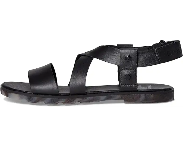 Supply Lab SOREL Ella Iii Crisscross Sandals Women's Black/Dark Graphite