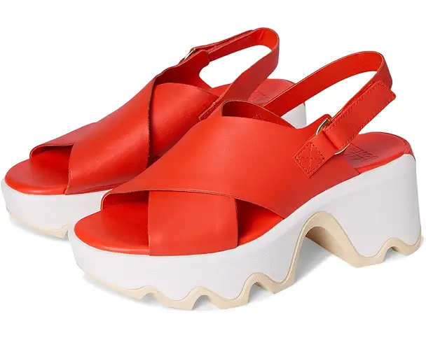 supply lab SOREL Kinetic Aura Slingback Women's Crimson Fire/Honey White