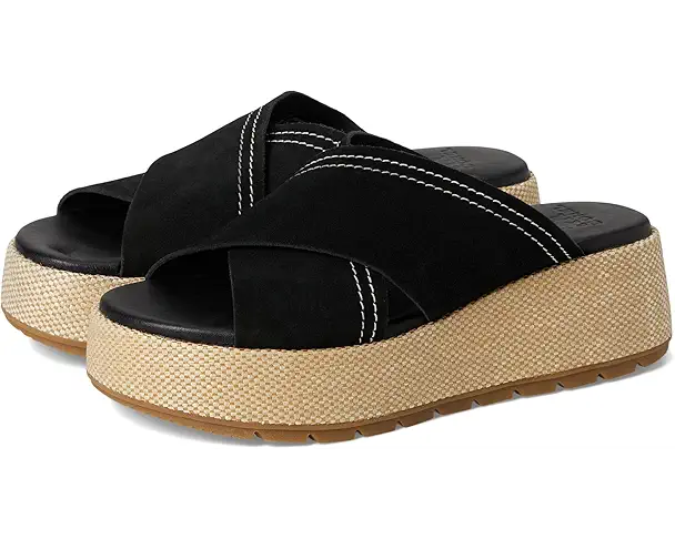 supply lab SOREL Sunpeak Platform Slide Women's Black/Gum 2