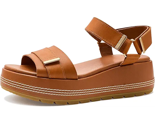 supply lab SOREL Sunpeak Platform Y-strap Women's Iced Tea/Gum 16