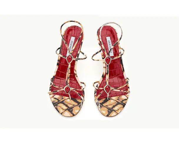 Supply Lab Steve Madden Ramos Women's Red/Brown Print Stone