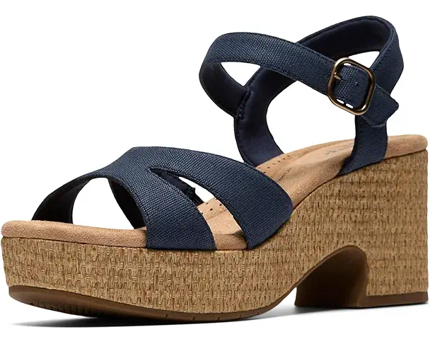 supply lab Clarks Nerisa Twist Women's Navy Canvas