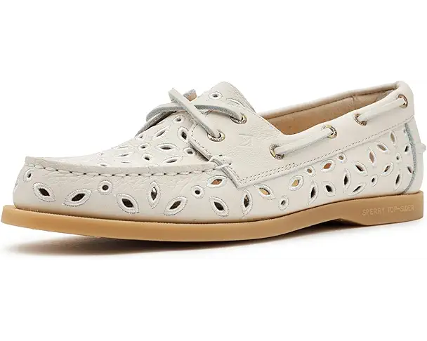supply lab Sperry A/O Embossed Perf Women's Cream