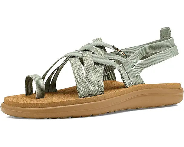 supply lab Teva Voya Strappy Women's Seagrass/Deep Lichen Green