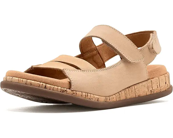 supply lab Trotters Gemini Sandals Women's Beige Nubuck