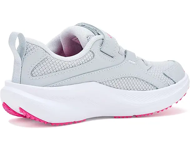 Supply Lab Under Armour Kids Charged Assert 11 Alternate Closure (Little Kid) Halo Gray/Halo Gray/Rebel Pink 1