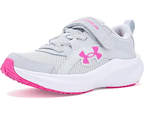 supply lab Under Armour Kids Charged Assert 11 Alternate Closure (Little Kid) Halo Gray/Halo Gray/Rebel Pink 1