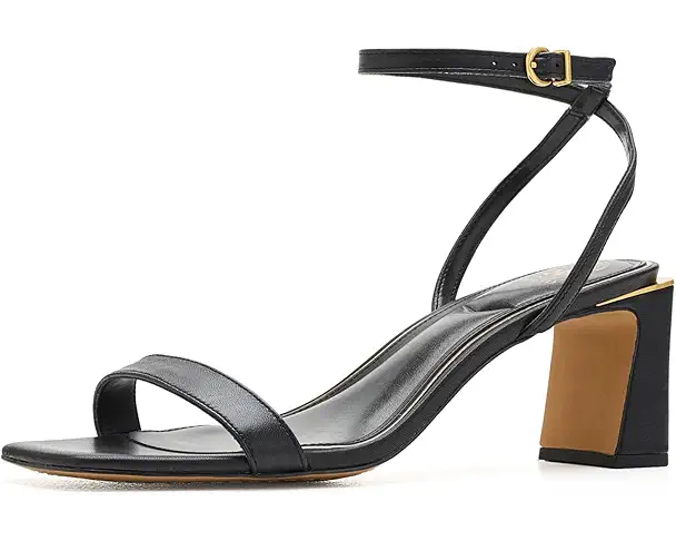 supply lab Vince Camuto Hamda Ankle Strap High Heel Sandals Women's Black