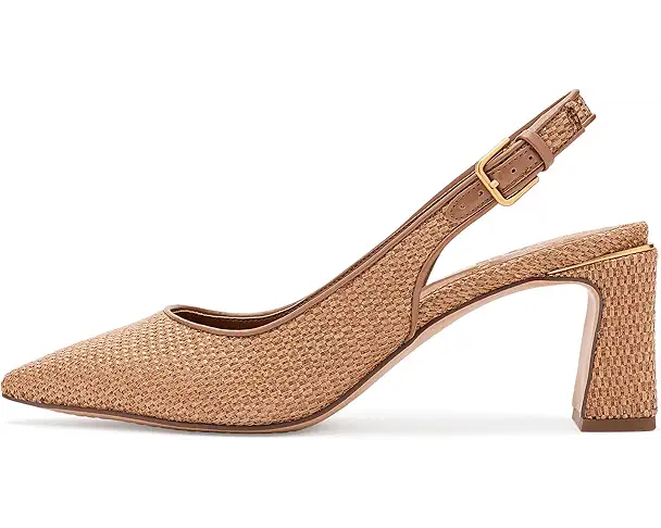 Supply Lab Vince Camuto Hamden Buckle Slingback Pump Women's Golden Walnut