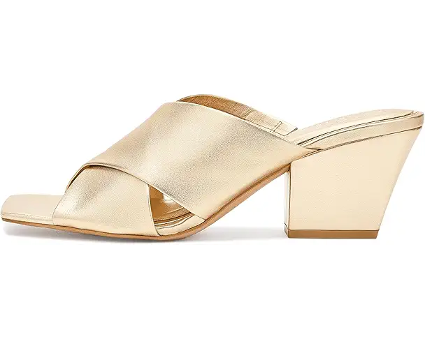 Supply Lab Vince Camuto Kespa Cross Band Mule Sandals Women's Egyptian Gold
