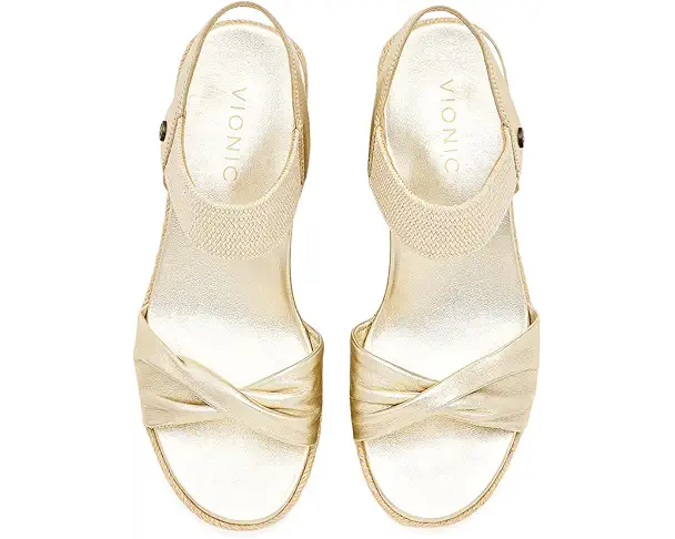 Supply Lab VIONIC Darla Women's Gold Metallic Leather