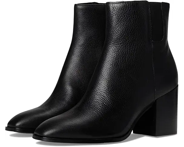 supply lab VIONIC Vynn Zip Short Boots Women's Black Leather