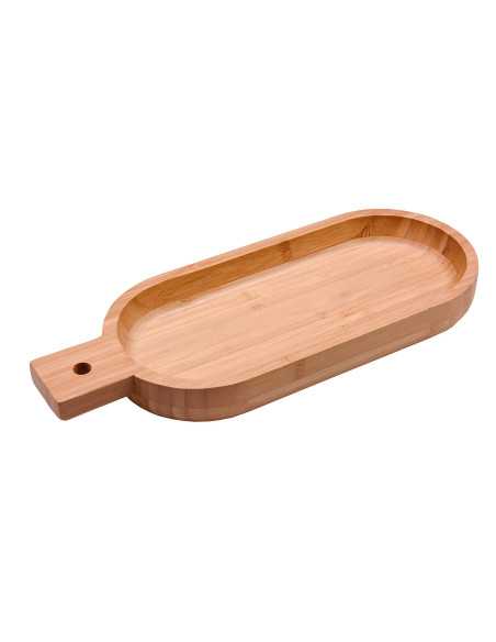 suprem inox Bandeja Bambu Con Asa 33X13X3 5 Cm 12un