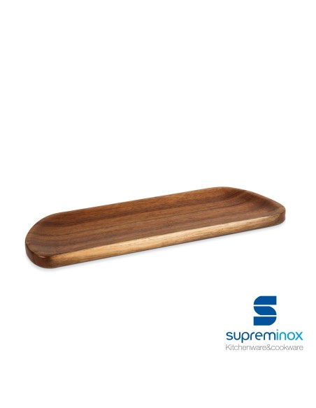 suprem inox acacia board oval large