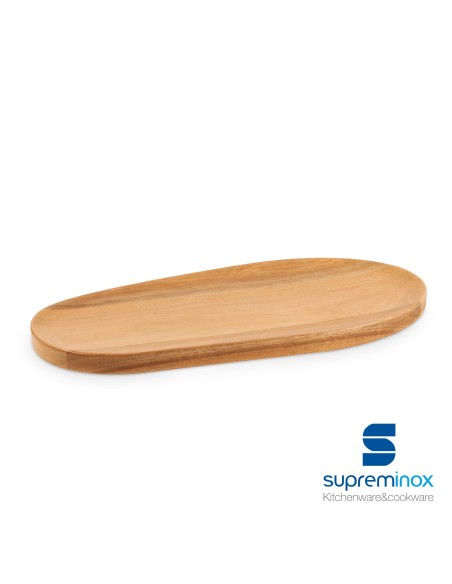 suprem inox acacia board oval small