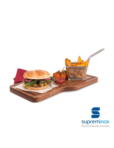 Suprem Inox Acacia Serving Board Asymmetric