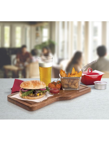 Suprem Inox Acacia Serving Board Asymmetric