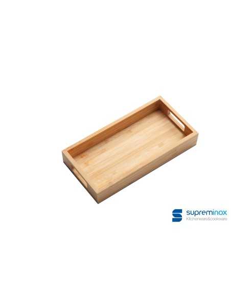 suprem inox Bandeja bambú oil 20*10*3