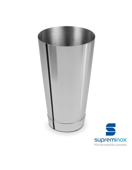 suprem inox boston shaker mixing glass