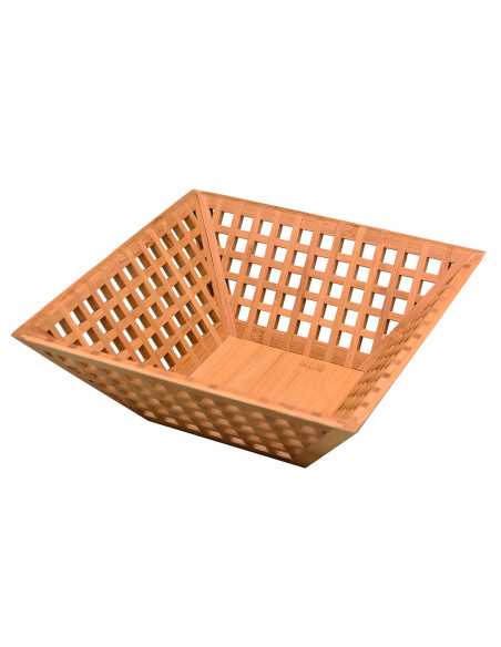 suprem inox Cesta Buffet Bambu 28X28X9 8 Cm 6un