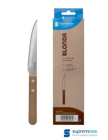 suprem inox Cuchillo blonda pack 12 unidades