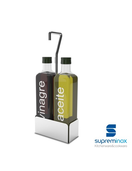 suprem inox customisable oil & vinegar set 2 pcs
