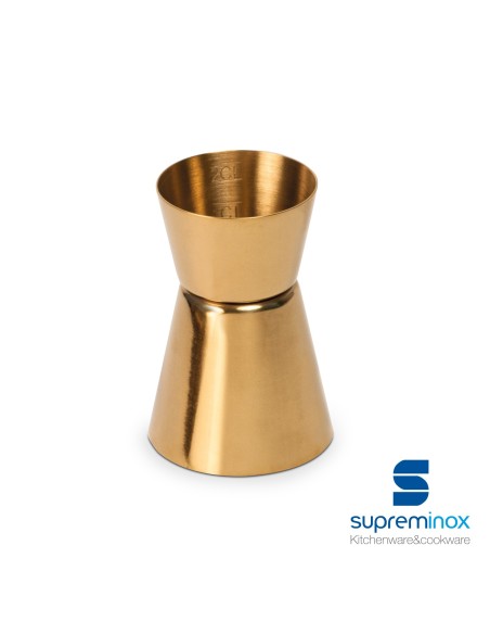 suprem inox golden double jigger luxe